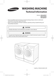 Samsung WF393BTPAWR Información Técnica