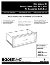 Emerson ClosetMaid Instrucciones De Instalación