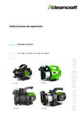 CleanCraft GP 1105 P Instrucciones De Operación