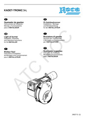 Roca KADET-TRONIC 3-L Instrucciones De Instalación, Montaje Y Funcionamiento