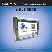 Garmin nüvi 5000 Guia De Inicio Rapido