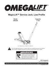 Omega Lift Equipment MagicLift 29023B Manual De Instrucciones