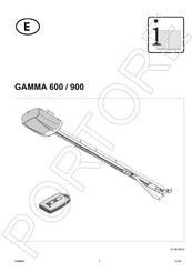 Portore GAMMA 600 Manual De Instrucciones