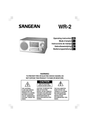 Sangean WR-2 Instrucciones De Manejo