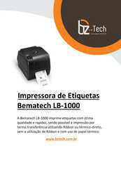 Bematech LB-1000 Guía De Referencia Rápida