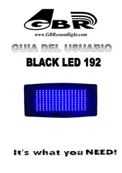 GBR BLACK LED 192 Guia Del Usuario