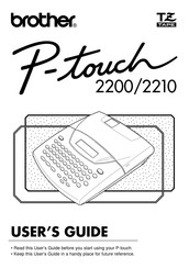 Brother P-touch 2210 Guía De Usuario