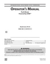 Core TB 510 Serie Manual Del Operador