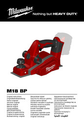 Milwaukee M18 BP Manual Original