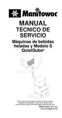 Manitowoc QuietQube IB0600C Serie Manual Técnico De Servicio