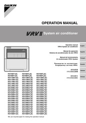 Daikin VRV II Serie Manual De Operación