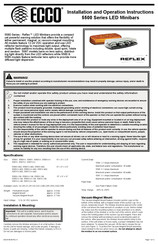 Ecco REFLEX 5585-MG Serie Instrucciones De Instalacion Y Uso