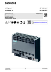 Siemens SITOP power 5 Instrucciones De Servicio