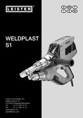 Leister WELDPLAST S1 Manual Del Usaurio