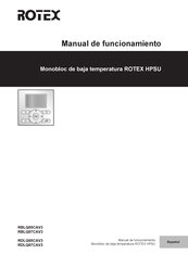 Rotex HPSU Manual De Funcionamiento