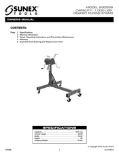 Sunex Tools 8300GB Manual De Instrucciones