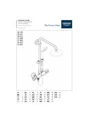 Grohe EUPHORIA SYSTEM 27 932 Manual Del Usuario