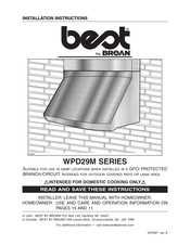 Broan Best WPD29M Serie Manual Del Usaurio