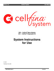 Ulthera Cellfina CK1 Instrucciones De Uso Del Sistema