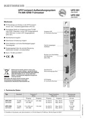 Kathrein UFO 351 Manual De Instrucciones