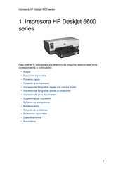 HP Deskjet 6600 Serie Manual De Instrucciones