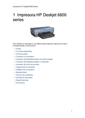 HP Deskjet 6800 Serie Manual De Instrucciones