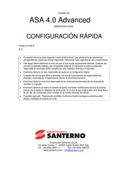 Enertronica Santerno ASA 4.0 Advanced Configuración Rápida