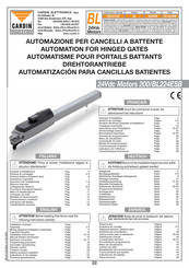 Cardin Elettronica 200/BL224ESB Manual De Instrucciones