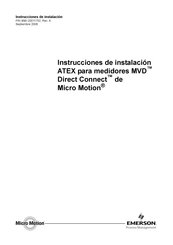 Emerson Micro Motion 800 Instrucciones De Instalación