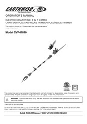 EarthWise CVP41810 Manual Del Operador