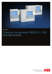 ABB Relion REG670 2.1 IEC Guía Del Producto