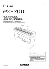 Casio Privia PX-700 Guia Del Usuario