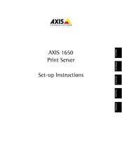 Axis 1650 Manual Del Usuario