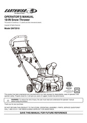 EarthWise SN72018 Manual Del Operador