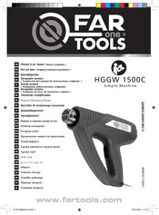 Far Tools one HGGW 1500C Traduccion Del Manual De Instrucciones Originales