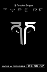 Rockford Fosgate TYPE RF X7 Manual De Instalación Y Funcionamiento