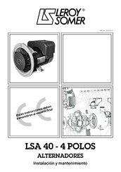 Leroy-Somer LSA 40 Instalación Y Mantenimiento