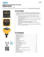 GF Signet 8150 Instrucciones De Operación