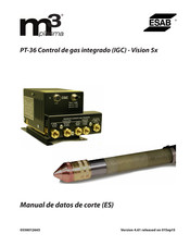 ESAB PT-36 Manual De Datos De Corte