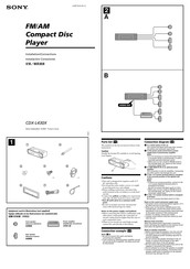 Sony CDX-L430X Instalación / Conexiones