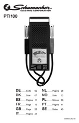 Schumacher Electric PTI100 Manual Del Usario