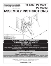 Playcore Swing-N-Slide PB 8233 Instrucciones De Montaje