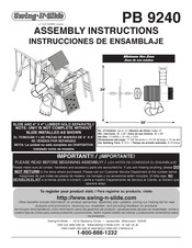 Playcore Swing-N-Slide PB 9240 Instrucciones De Montaje