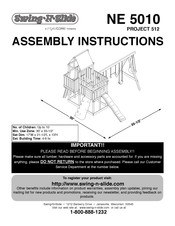 Playcore Swing-N-Slide ProJect 512 Instrucciones De Montaje