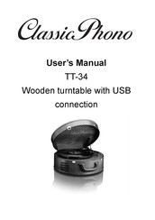 Classic Phono TT-34 Manual De Usuario