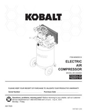 Kobalt XC302000 Manual Del Usuario