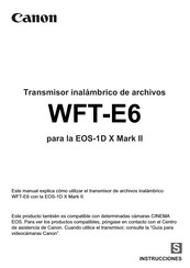 Canon WFT-E6 Manual De Instrucciones