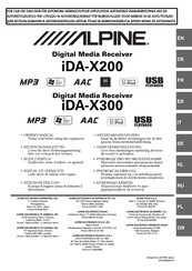 Alpine iDA-X200 Manual De Operación