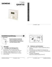 Siemens QAW740 Manual Del Usuario