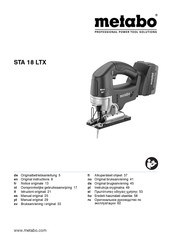 Metabo STA 18 LTX Manual Original